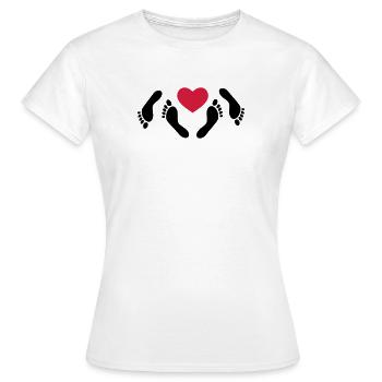 sexe - T-shirt Femme - blanc - Devant - AI Model Female 172 dark (172cm)