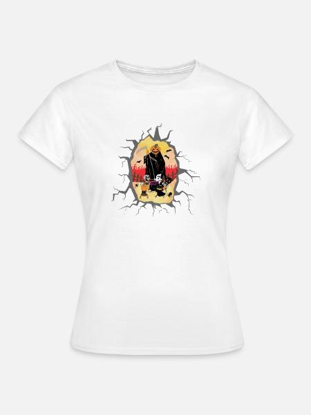 Halloween Motiv 2 - Frauen T-Shirt - Weiß