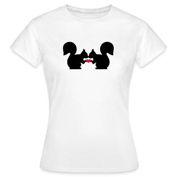 Ecureuil - T-shirt Femme - blanc - Devant - AI Model Female 172 dark (172cm)