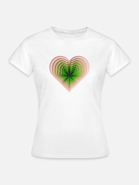 Liebe Gras - Frauen T-Shirt - Weiß