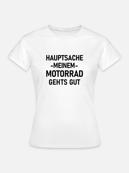Motorrad - Frauen T-Shirt - Weiß