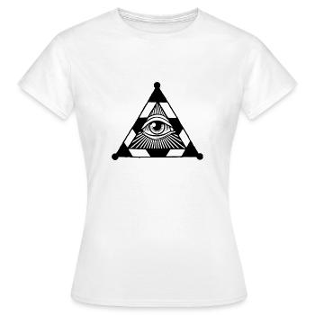 Oeil - T-shirt Femme - blanc - Devant - AI Model Female 172 dark (172cm)