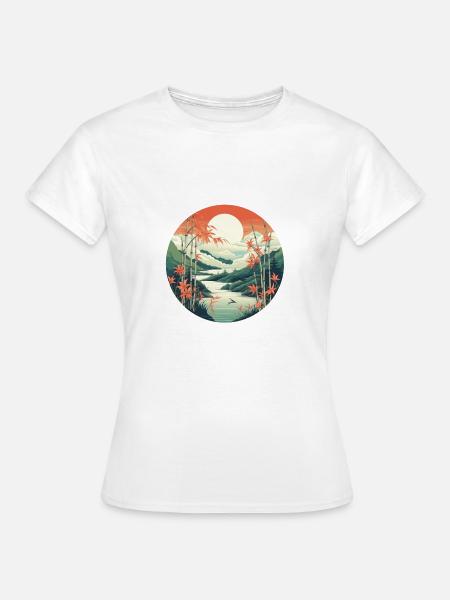Asien-Asymmetrie - Frauen T-Shirt - Weiß