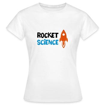 ROCKET SCIENCE / RAKETENWISSENSCHAFT - Frauen T-Shirt - Weiß - Vorne - AI Model Female 172 dark (172cm)
