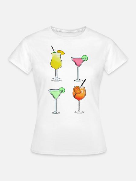 Cocktails - Frauen T-Shirt - Weiß