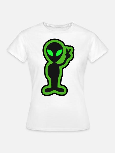 Außerirdischer - Frauen T-Shirt - Weiß