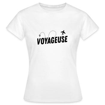 Reisender - Frauen T-Shirt - Weiß - Vorne - AI Model Female 172 dark (172cm)