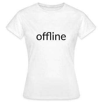 Offline - Frauen T-Shirt - Weiß - Vorne - AI Model Female 172 dark (172cm)