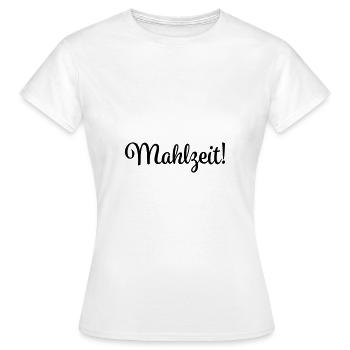 mahlzeit - Frauen T-Shirt - Weiß - Vorne - AI Model Female 172 dark (172cm)