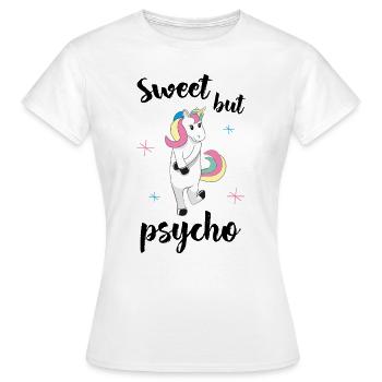 Sweet but psycho - Women's T-Shirt - white - Front - AI Model Female 172 dark (172cm)
