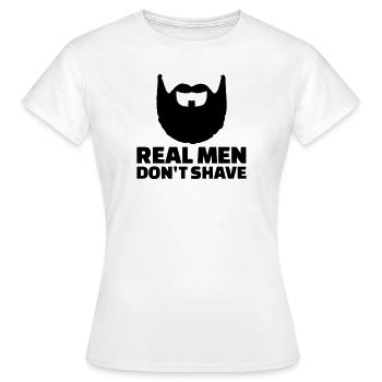 Bart - Frauen T-Shirt - Weiß - Vorne - AI Model Female 172 dark (172cm)