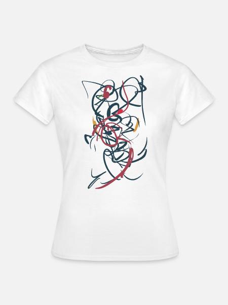 abstrakt - Frauen T-Shirt - Weiß