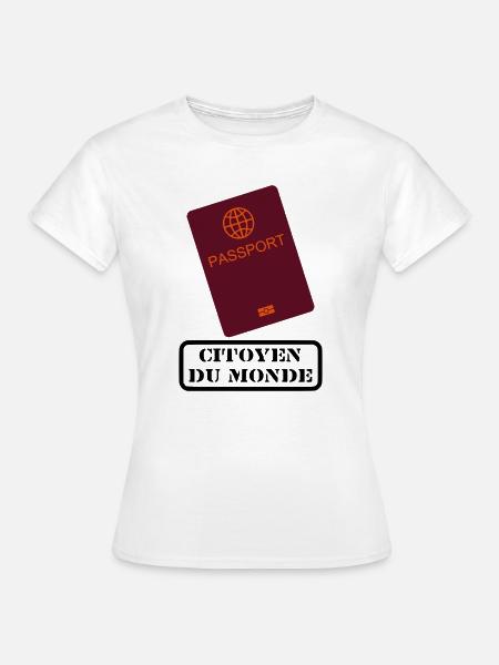Weltbürger - Frauen T-Shirt - Weiß