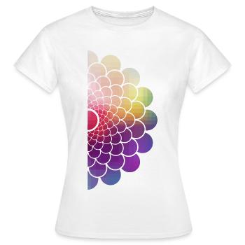 half rainbow - Women's T-Shirt - white - Front - AI Model Female 172 dark (172cm)