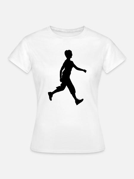 Walker Schattenfigur Logo - Frauen T-Shirt - Weiß