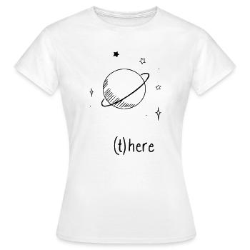 Univers - T-shirt Femme - blanc - Devant - AI Model Female 172 dark (172cm)