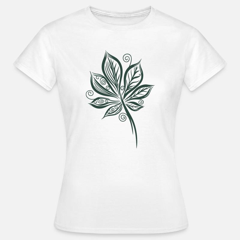 Chestnut Leaf Leaf Chestnut - Women's T-Shirt - white