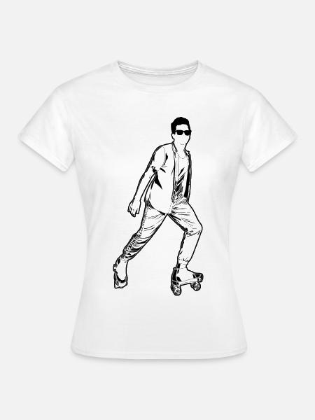 Roller Skater Junge - Frauen T-Shirt - Weiß