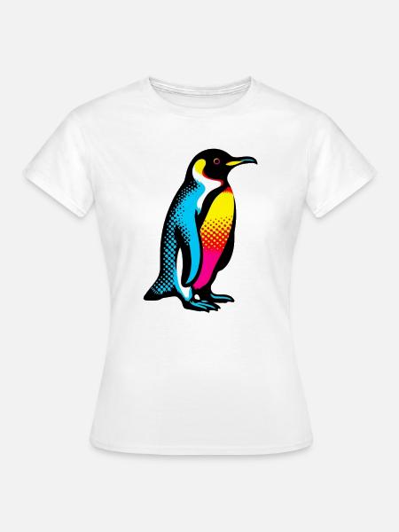 Pinguin - Frauen T-Shirt - Weiß