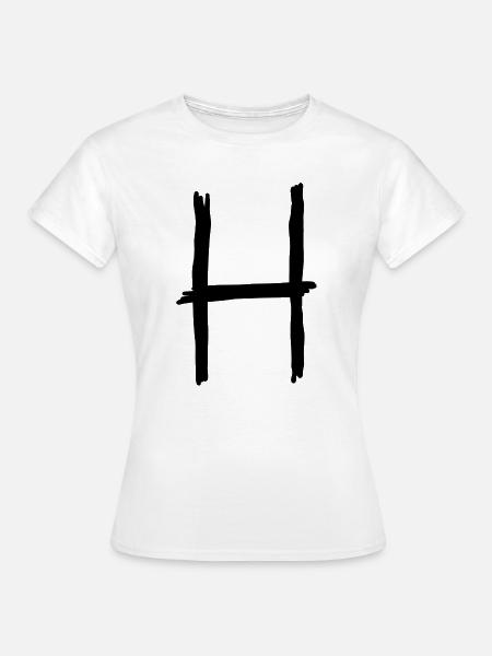 Buchstabe H - Frauen T-Shirt - Weiß