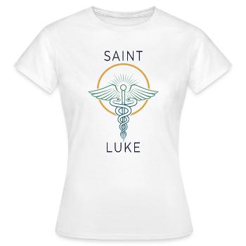 Saint Luke: Medical Assistance - Women's T-Shirt - white - Front - AI Model Female 172 dark (172cm)