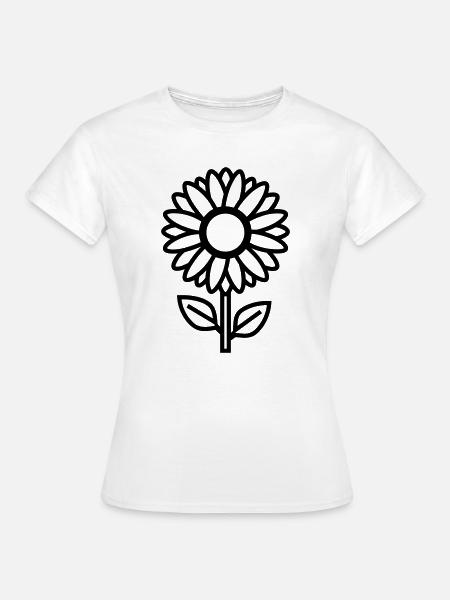 Sonnenblume - Frauen T-Shirt - Weiß