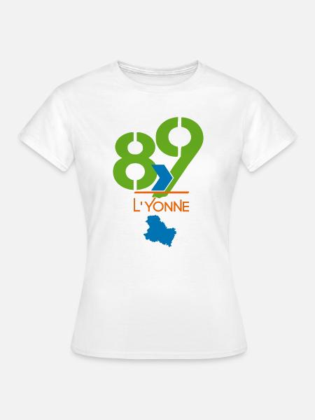 Logo 89 L'Yonne - Frauen T-Shirt - Weiß