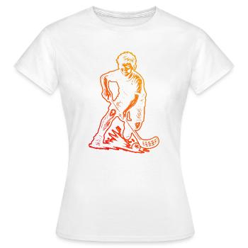 Floorball Stil für jeden Anlass - Frauen T-Shirt - Weiß - Vorne - AI Model Female 172 dark (172cm)
