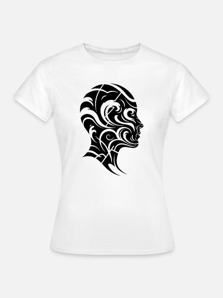 Elgante Linien Kunst - Frauen T-Shirt - Weiß