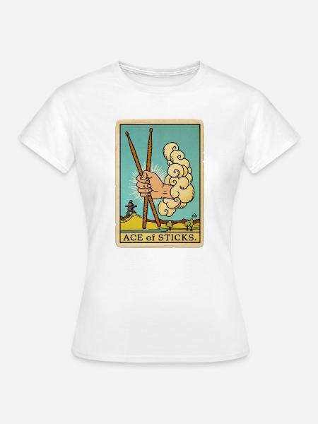 Air Drummer Tarot - Frauen T-Shirt - Weiß