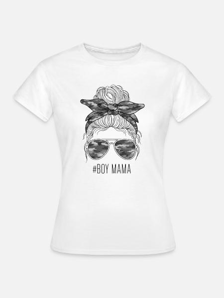 Jungs Mama - Frauen T-Shirt - Weiß