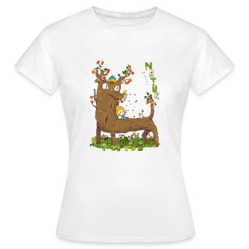 Mère Nature - T-shirt Femme - blanc - Devant - AI Model Female 172 dark (172cm)