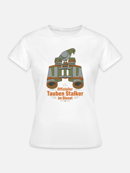 Vogelbeobachter - Frauen T-Shirt - Weiß