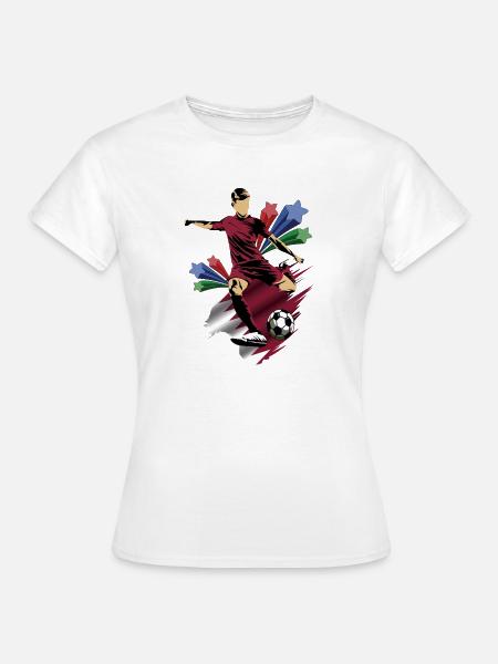 Katar - Katar - Flaggen - Frauen T-Shirt - Weiß