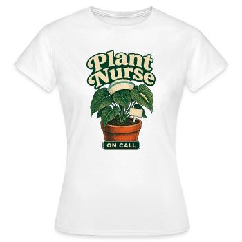 Infirmière de plantes de garde, pépinière intérieure, Anthuri - T-shirt Femme - blanc - Devant - AI Model Female 172 dark (172cm)