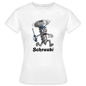 Schraubi Werkstattheld - Frauen T-Shirt - Weiß - Vorne - AI Model Female 172 dark (172cm)