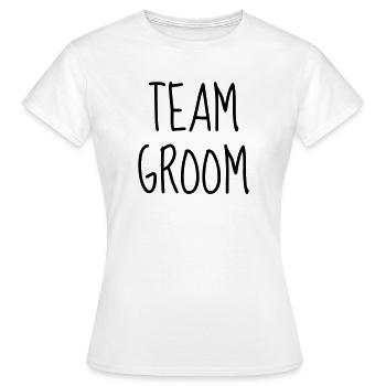 Marriage Wedding Bride Groom Hochzeit Mariage Love - Women's T-Shirt - white - Front - AI Model Female 172 dark (172cm)
