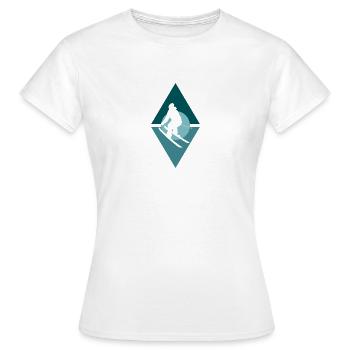 Ski Ski Skieur - T-shirt Femme - blanc - Devant - AI Model Female 172 dark (172cm)