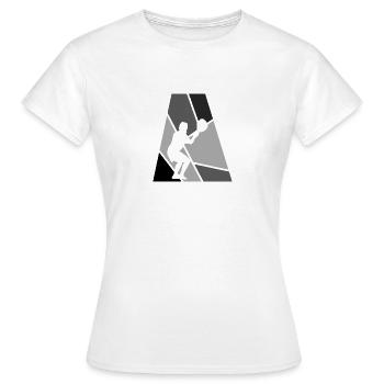field intercrosse lacrosse racket - Women's T-Shirt - white - Front - AI Model Female 172 dark (172cm)