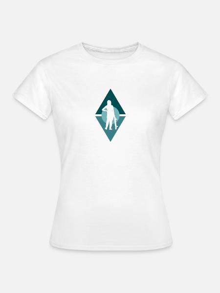 Halfpipe Skateboard - Frauen T-Shirt - Weiß