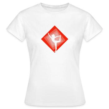 Vinyasa Mantra Yoga - T-shirt Femme - blanc - Devant - AI Model Female 172 dark (172cm)
