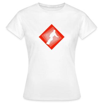 Snowboard Sports d’hiver Sports d’hiver - T-shirt Femme - blanc - Devant - AI Model Female 172 dark (172cm)