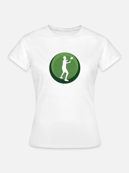 Badminton Clear Drop - Frauen T-Shirt - Weiß