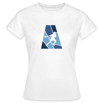 Squash Raquette de squash - T-shirt Femme - blanc - Devant - AI Model Female 172 dark (172cm)