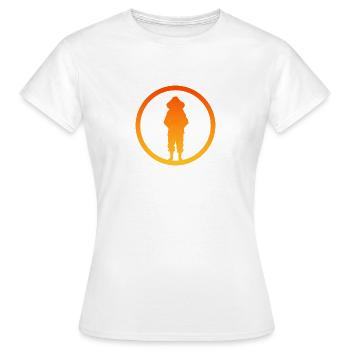 Bienen Honigbiene Wabe - Frauen T-Shirt - Weiß - Vorne - AI Model Female 172 dark (172cm)