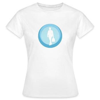 Banquier, Banquier, Homme d’affaires - T-shirt Femme - blanc - Devant - AI Model Female 172 dark (172cm)