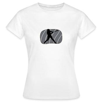 Joueur de softball Softball Bats Softball - T-shirt Femme - blanc - Devant - AI Model Female 172 dark (172cm)