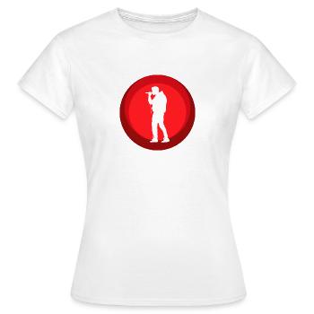 Beatboxing Djing DJ - T-shirt Femme - blanc - Devant - AI Model Female 172 dark (172cm)