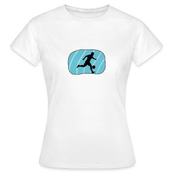 Beachball Strandfußball Strand - Frauen T-Shirt - Weiß - Vorne - AI Model Female 172 dark (172cm)