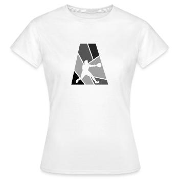 Squash Raquette de squash Raquette de squash - T-shirt Femme - blanc - Devant - AI Model Female 172 dark (172cm)